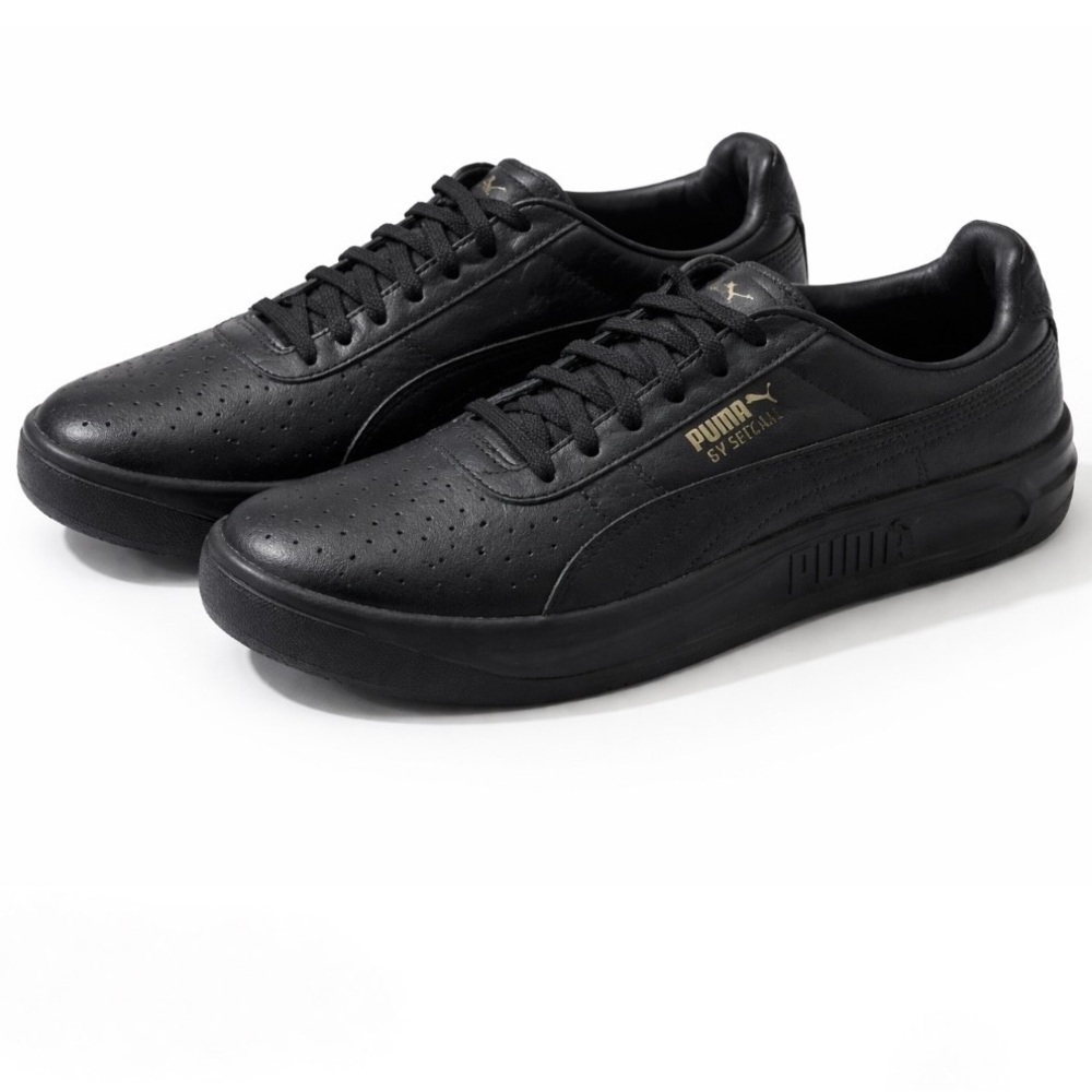 Puma GV Special Black Leather Sneakers – Men’s 7 / Women’s 8.5 – Retro Classic
